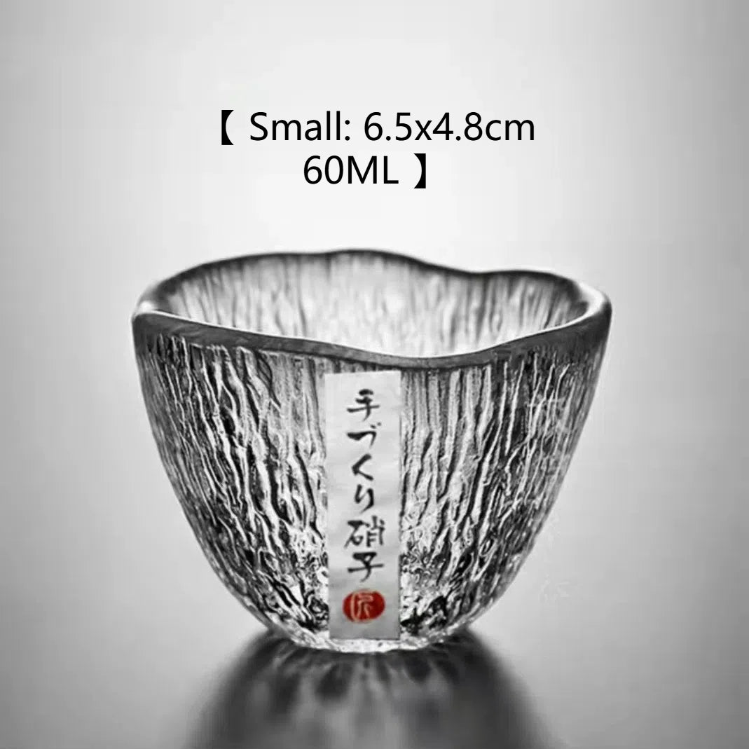 Small personal cup tea tasting cup hammer patterned kung fu heat-resistant glass single cup small cup tea cup - V.I.P Digital Presence