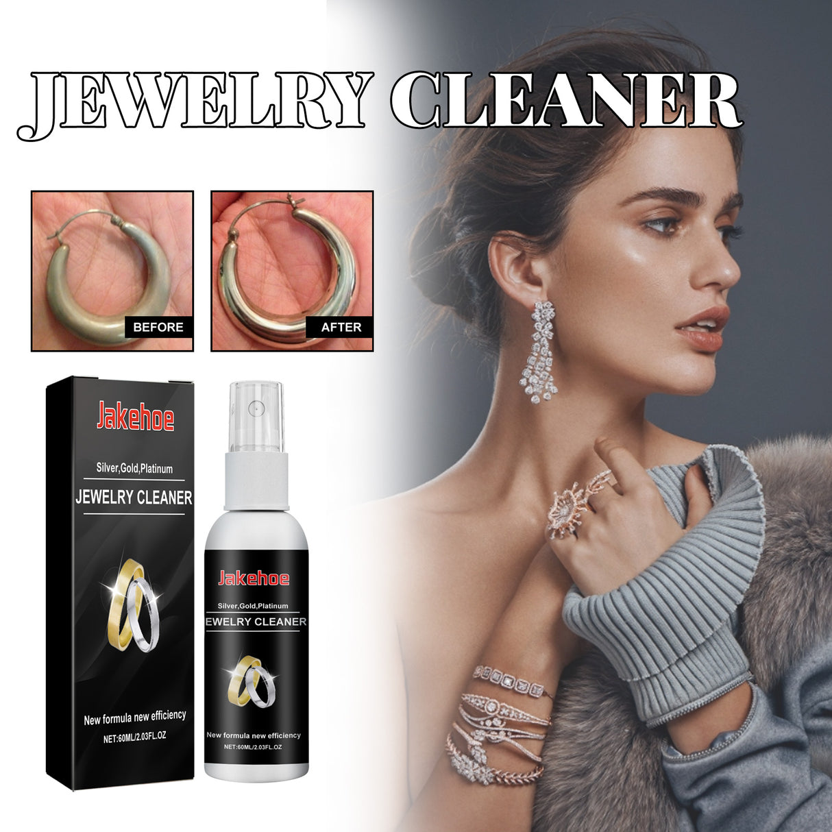 Jewelry Cleaner, Gold And Silver Jewelry Watches Diamond Ring Jewelry Decontamination Anti-Oxidation Cleaner - V.I.P Digital Presence