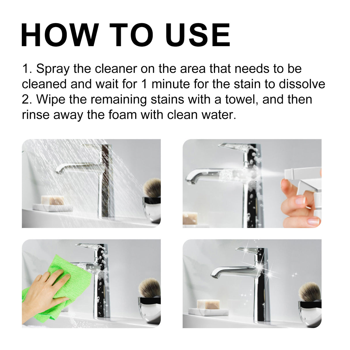 Power Bathroom Foamer, Toilet Tub Wash Basin Tile Decontamination Cleaning Spray - V.I.P Digital Presence