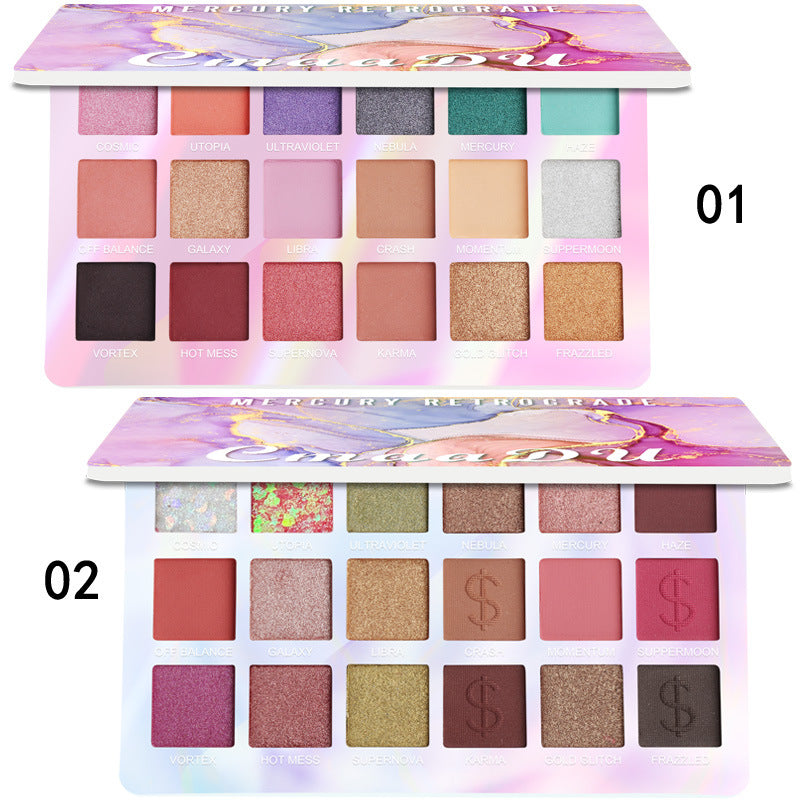 CmaaDu 18 Colors Eyeshadow Palette Matte and Metallic Glitter Eyeshadow Palette - V.I.P Digital Presence