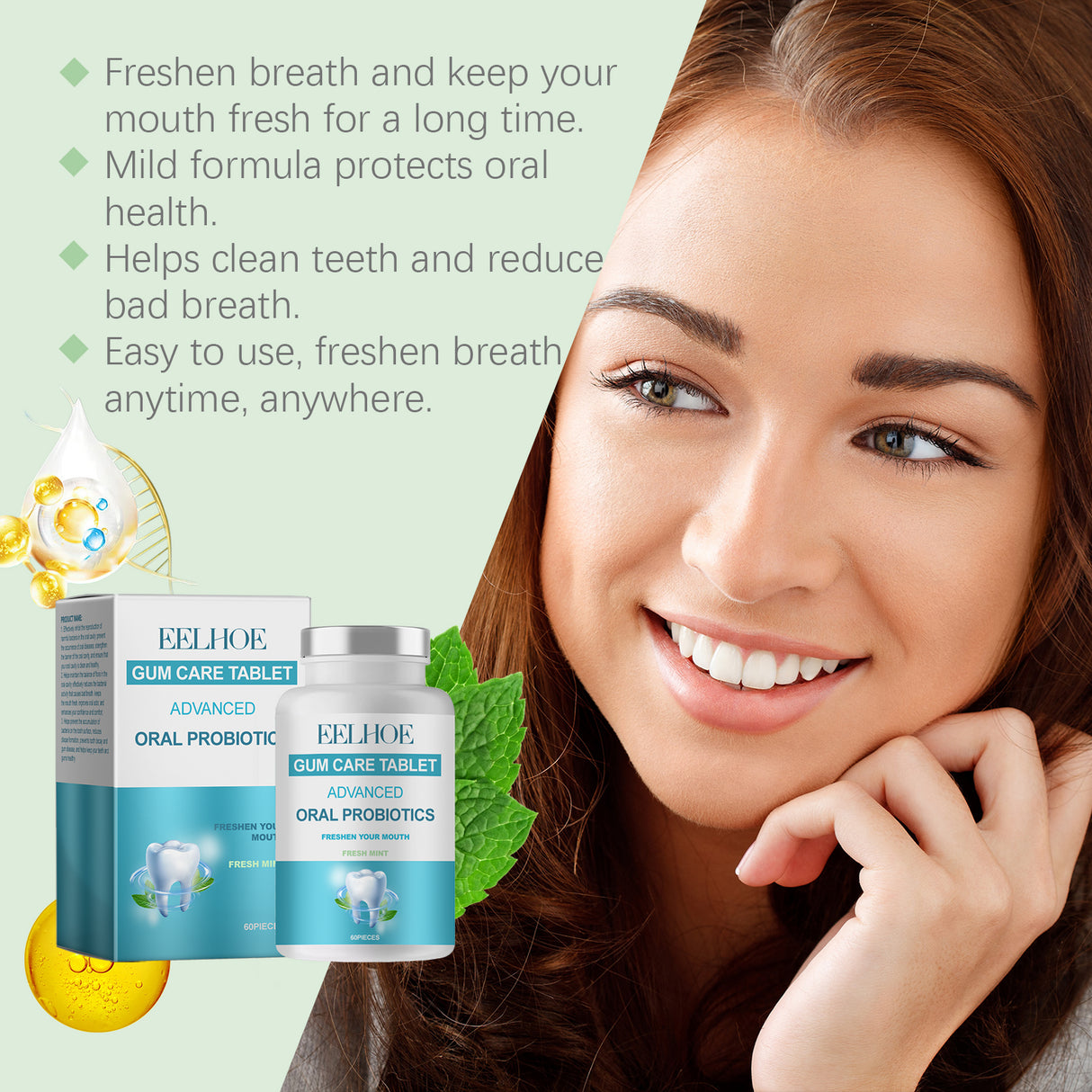 Probiotic Mouthwash Granules Solid Toothpaste Tablets Portable Mouthwash Granules Portable Clean Mouth Guard For Stain Removal - V.I.P Digital Presence