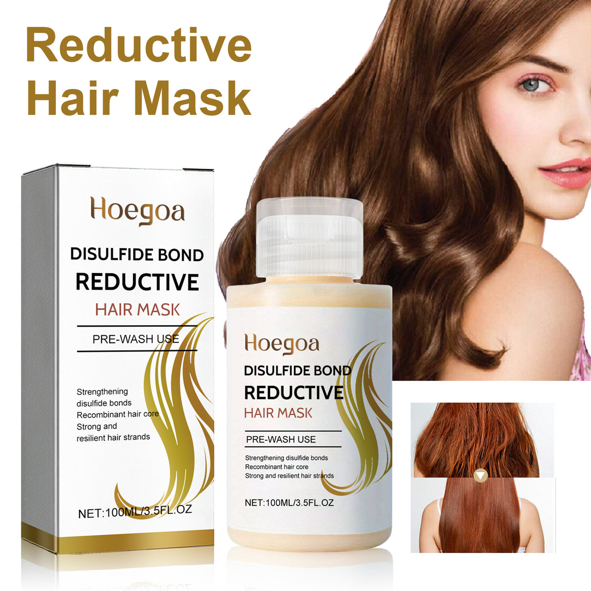 Disulfide Bond Reductive Hair Mask, Repair Dry Hair And Frizzy Hair Damaged Strong Supple Hair Mask - V.I.P Digital Presence