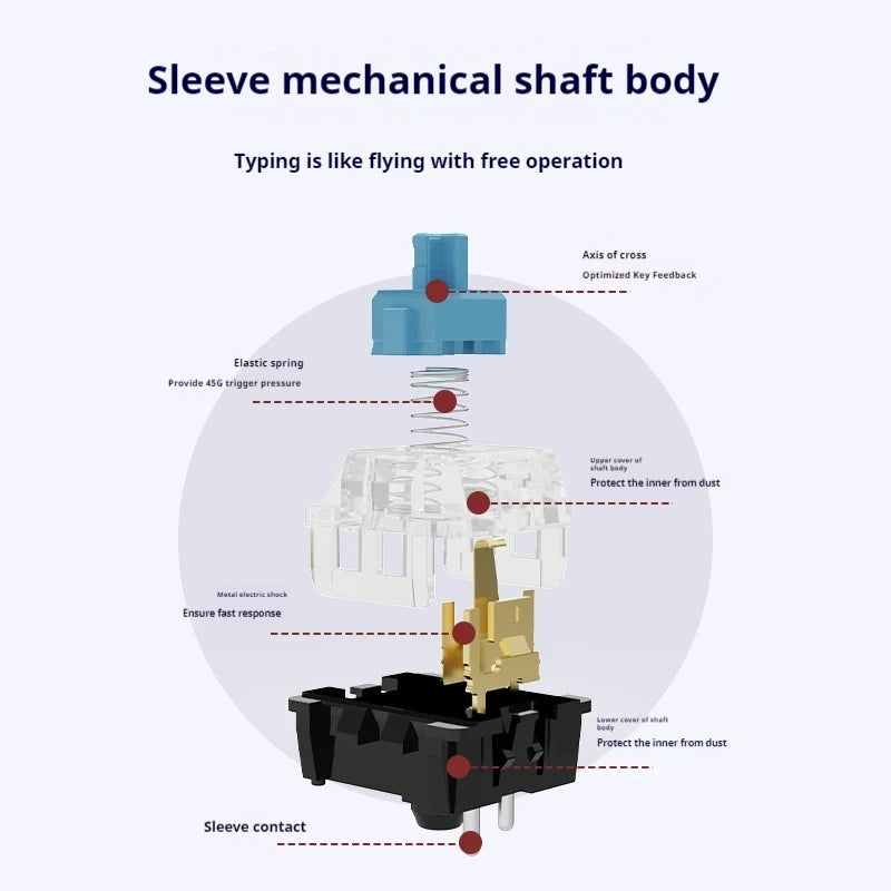 AK680 Mechanical Keyboard Gaming Mini Keyboard Notebook - V.I.P Digital Presence