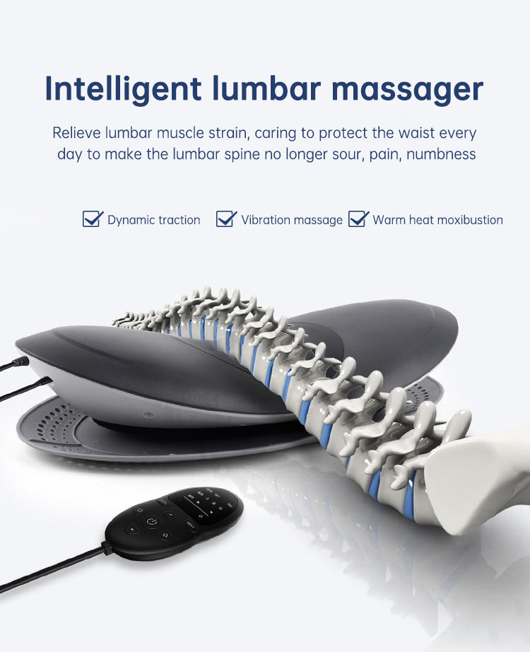 Waist Massager Lumbar Traction Inflatable Hot Compress Back Cervical Stretcher Massage Air Pressure Reduce Relief Pain - V.I.P Digital Presence