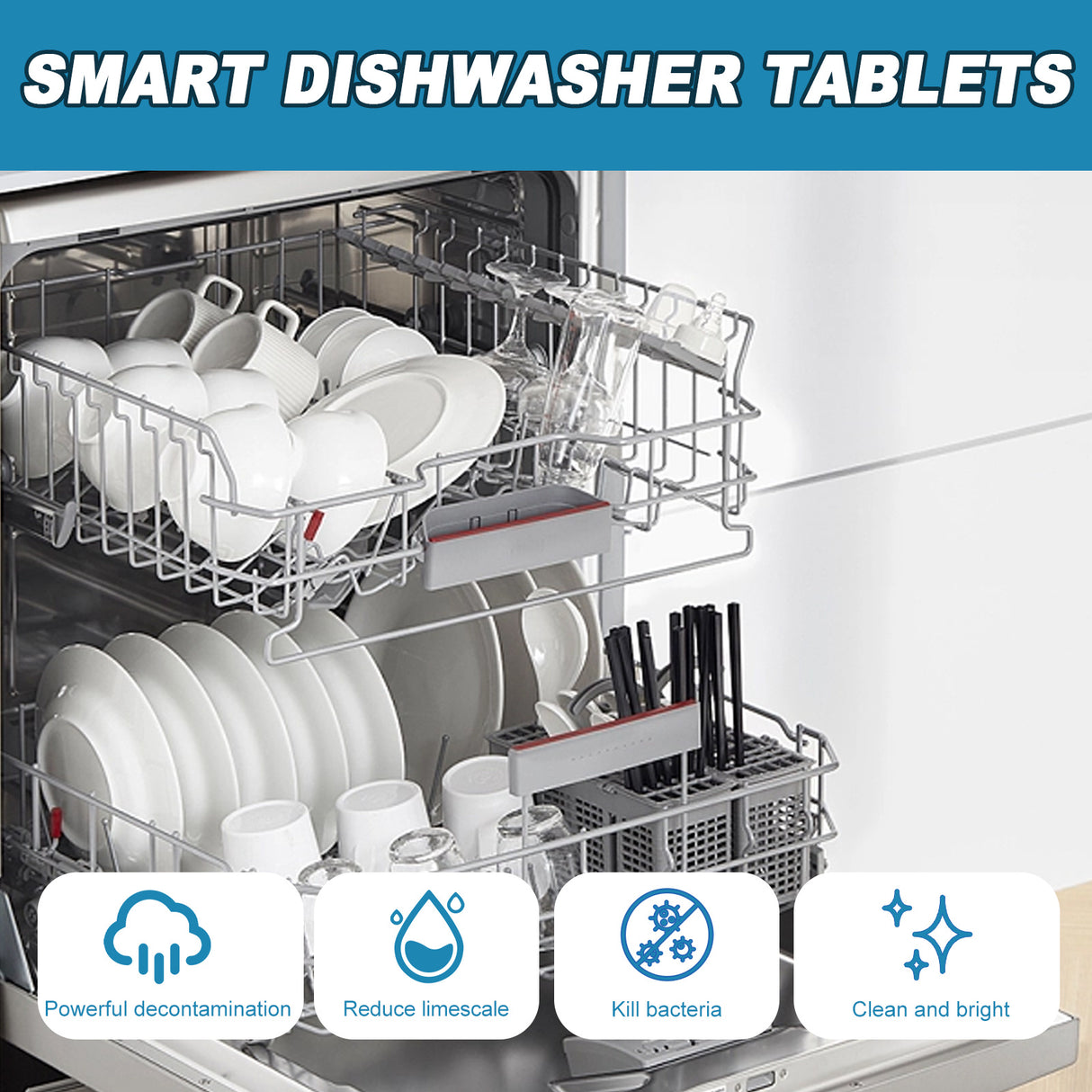 Dishwasher Dirt Remover Sheet, Clean Heavy Oil And Water Stains Odor Kitchen And Bath Home Dishwasher Cleaning Sheet - V.I.P Digital Presence