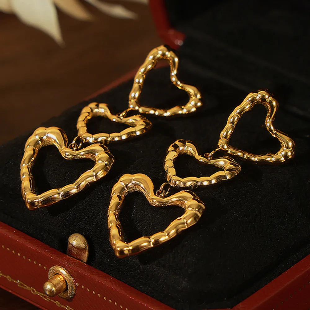 Titanium Steel Heart Earrings - V.I.P Digital Presence