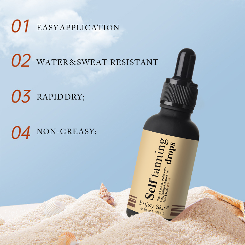 Enjoy Skin Organic Self Tanning serum Wholesale Sunless Tanner Solution serum Home Oils Tan Self Tanner Tanning serum Drops - V.I.P Digital Presence