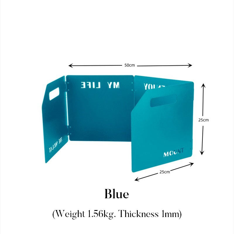 Outdoor stove enclosure wind shield camping wind shield shielding plate cassette stove folding gas stove stove wind shield - V.I.P Digital Presence