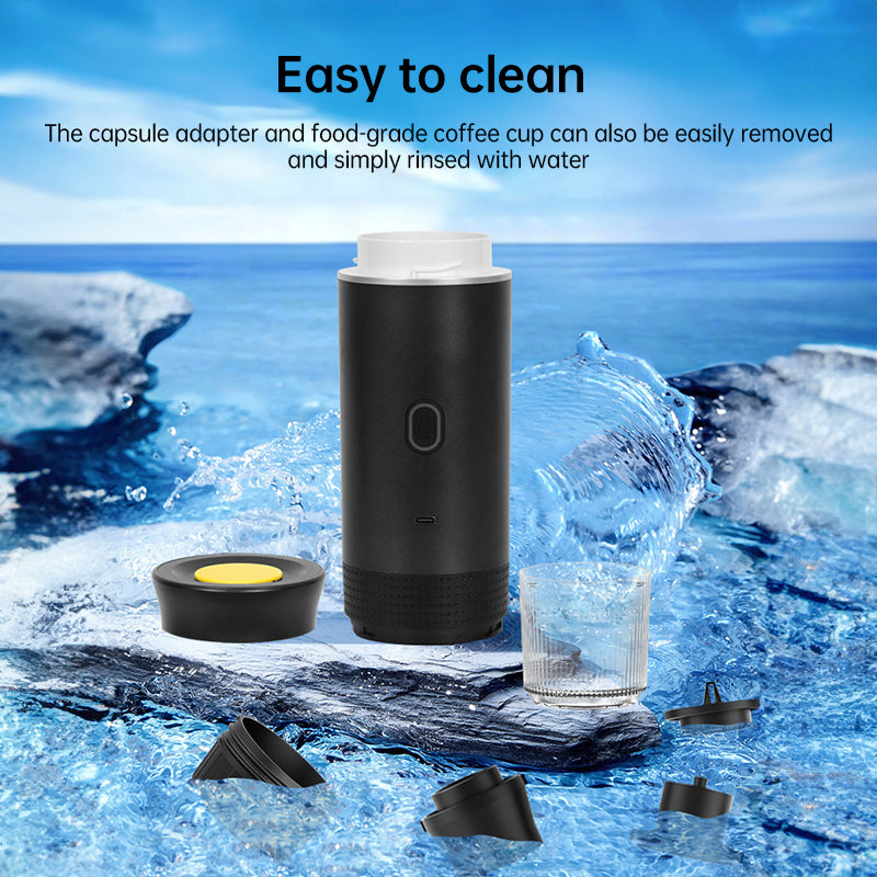 2025 Upgraded 3-in-1 Cordless Coffee Maker - 20Bar Portable for Car/Camping/Home, Capsule/Powder, USB Fast Heat - V.I.P Digital Presence