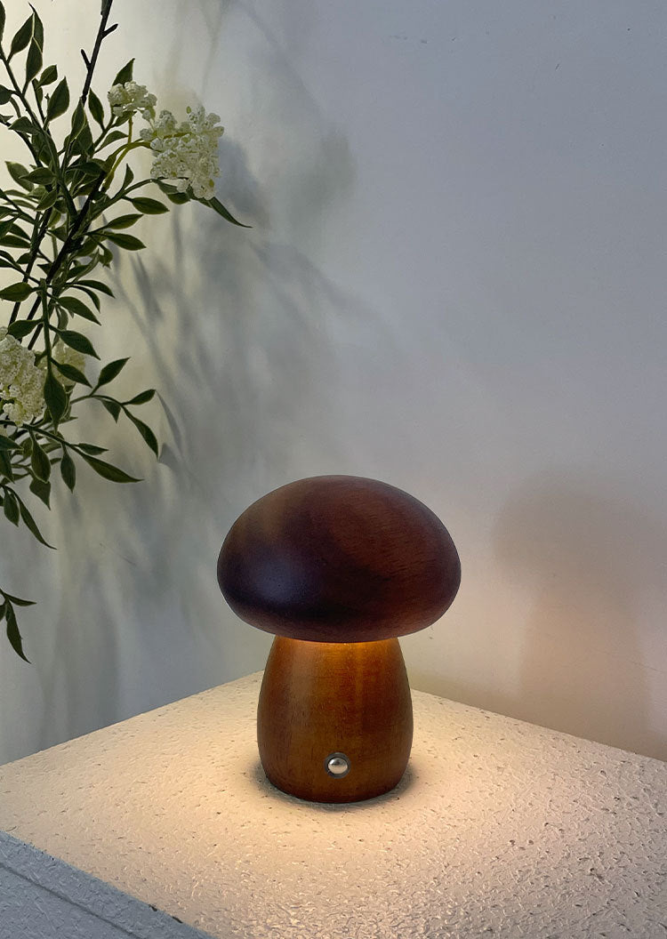 Mushroom lamp, LED charging night light, creative desk lamp, bedroom minimalist touch switch, ambient light, gift - V.I.P Digital Presence