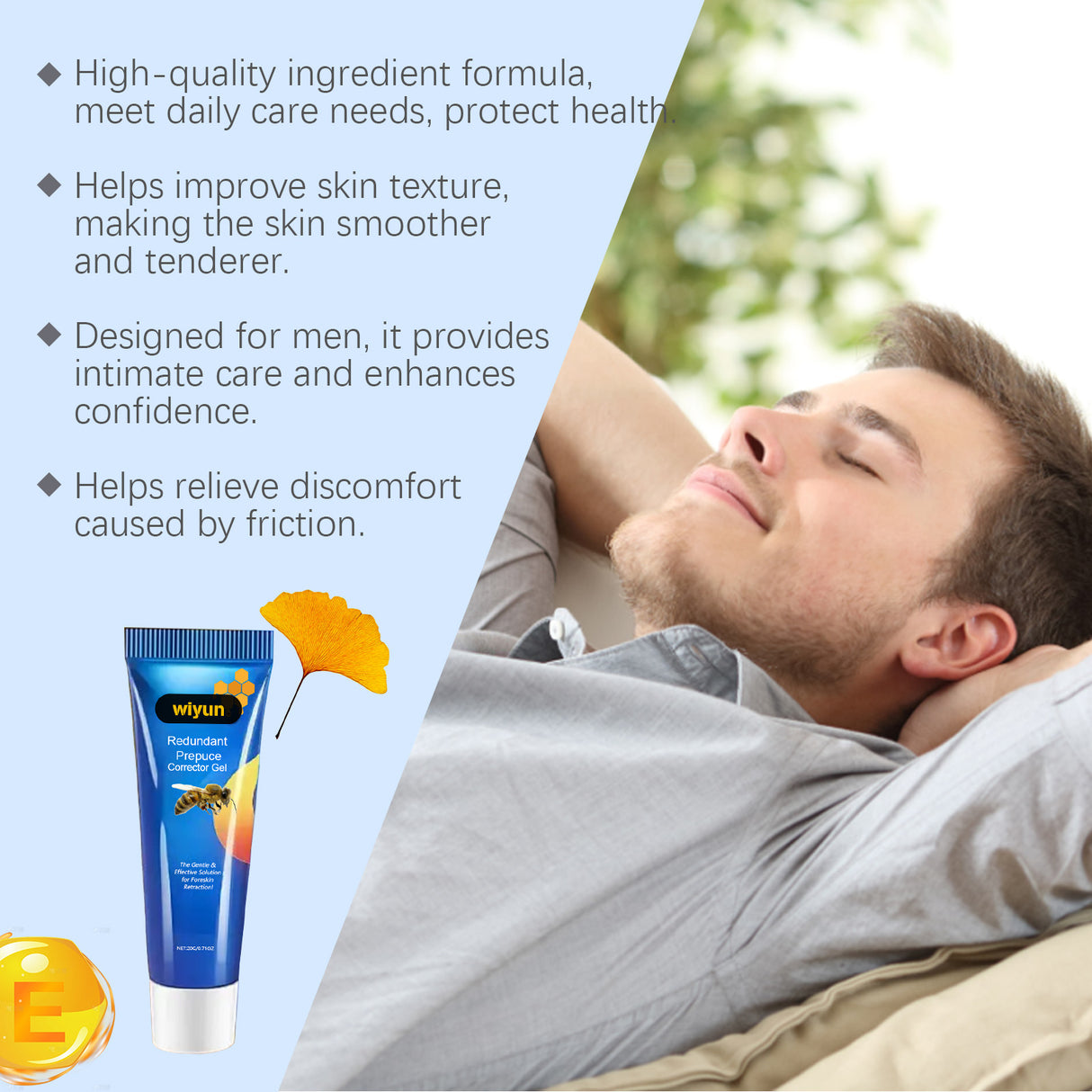 Male Care Gel Relieves Discomfort Refreshing Moisturizing Repair Cleaning Massage Treatment Gel For Adults - V.I.P Digital Presence