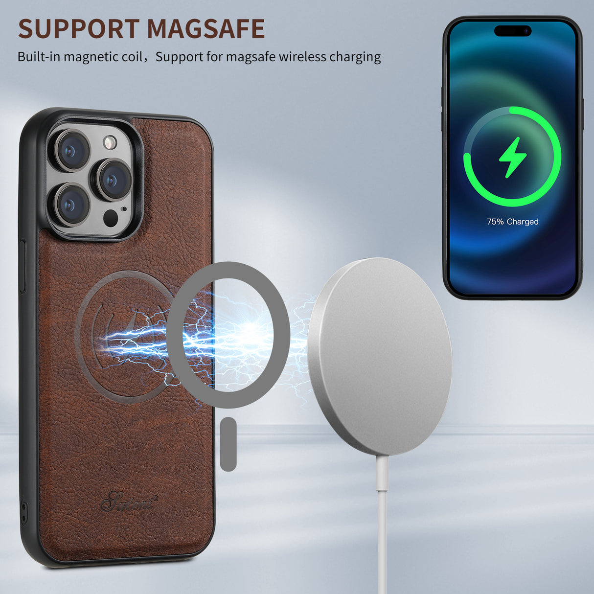 Suitable for Apple 15 phone case car magnetic suction iPhone 14 ProMax anti drop 2-in-1 card insertion case protective cover - V.I.P Digital Presence