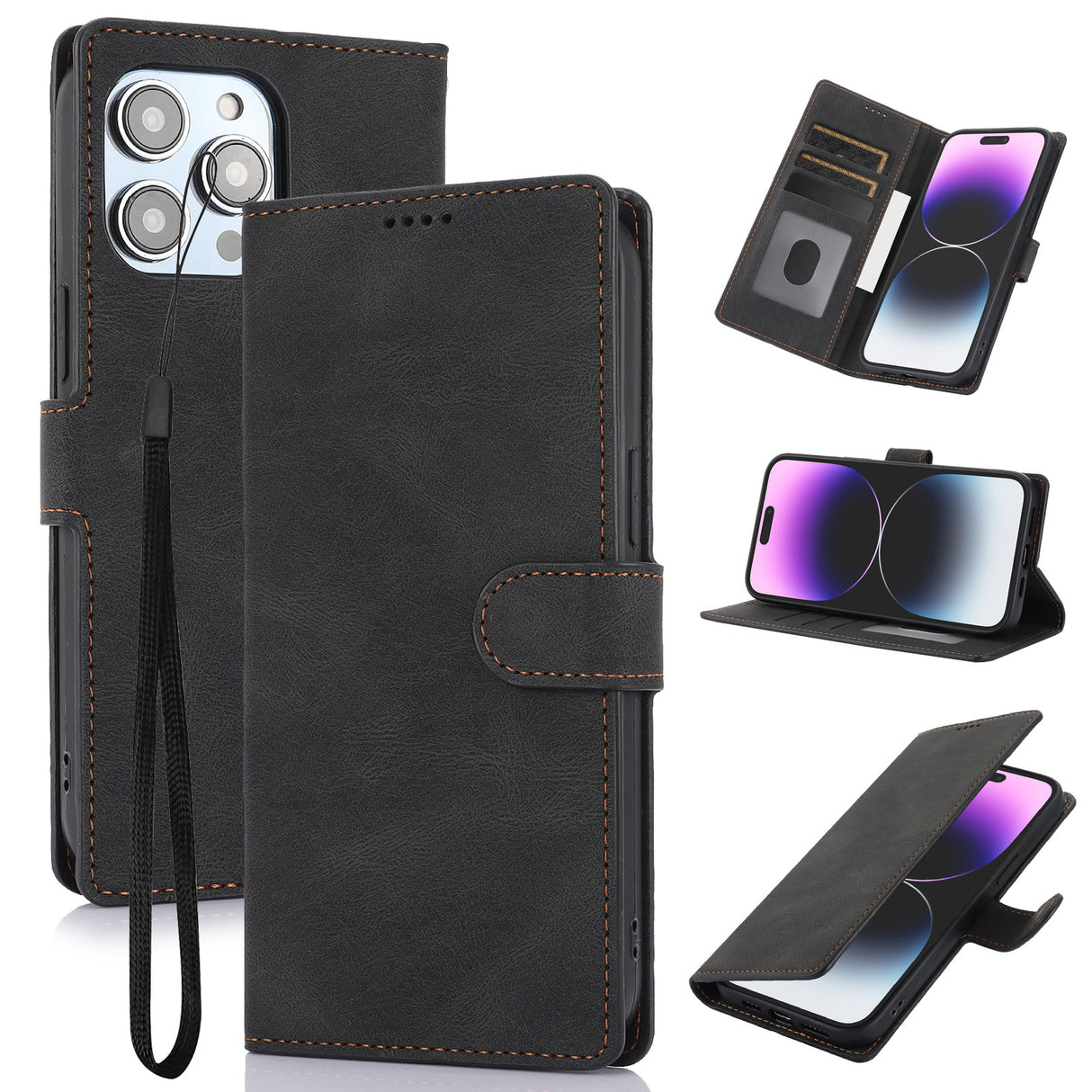 Suitable for Apple 16 Pro phone case FE wallet style anti drop phone leather case - V.I.P Digital Presence