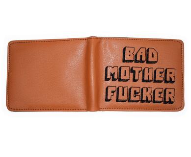 Pulp Fiction Jules Wallet with zipper Coin Pocket Bad Mother Letters Boys Wallet Card Holder Vintage Gift Purse - V.I.P Digital Presence