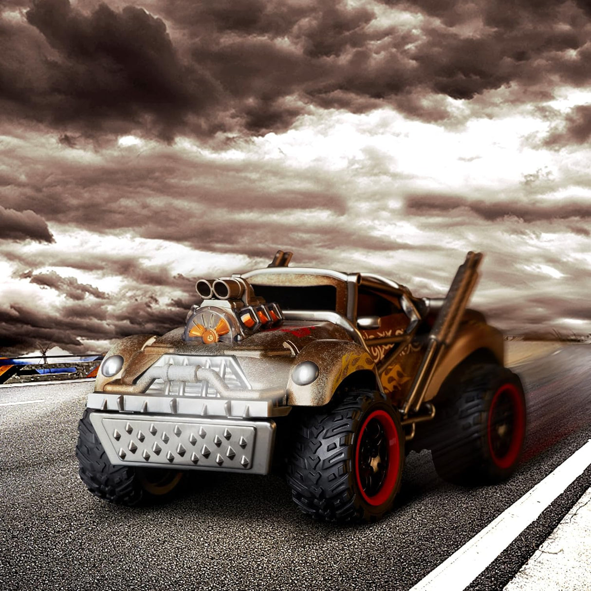 Wasteland Style 1:14 Scale 2.4GHz Model Racing Remote Control Car Hobby Electric RC Car Toys for Boys and Adults (Golden) - V.I.P Digital Presence