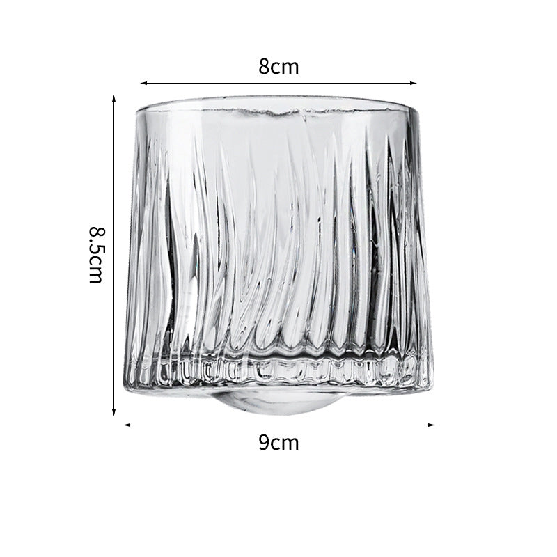 Hand drawn rotating glass cups multiple multi-purpose whiskey glasses rotating glass cups - V.I.P Digital Presence