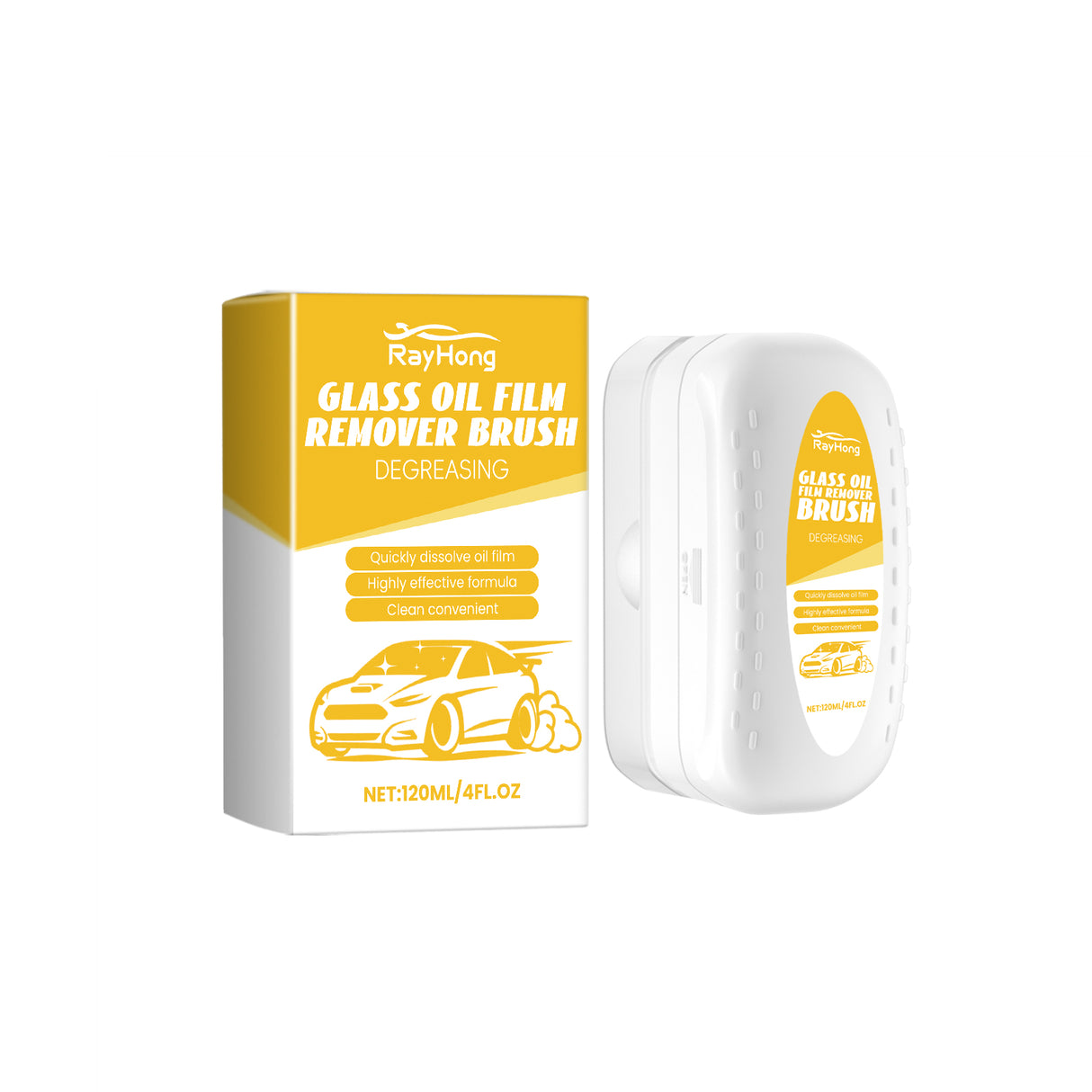 Car Glass Cleaning Brush, Car Window Glass Cleaning Stains Oil Stains Waterproof Rain Cleaning Brush - V.I.P Digital Presence