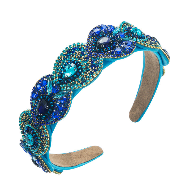 Hair Hoop Fashion Retro Baroque Crystal Head Hoop Korean High-End Hair Accessories Korean Version Of The Hair Cave - V.I.P Digital Presence