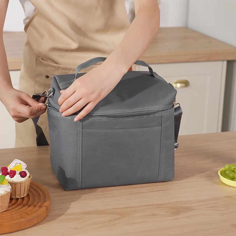 Women's lunch bag. Light, insulated, leak - proof, waterproof. Adjustable strap, reusable, for work, picnic, travel. - V.I.P Digital Presence