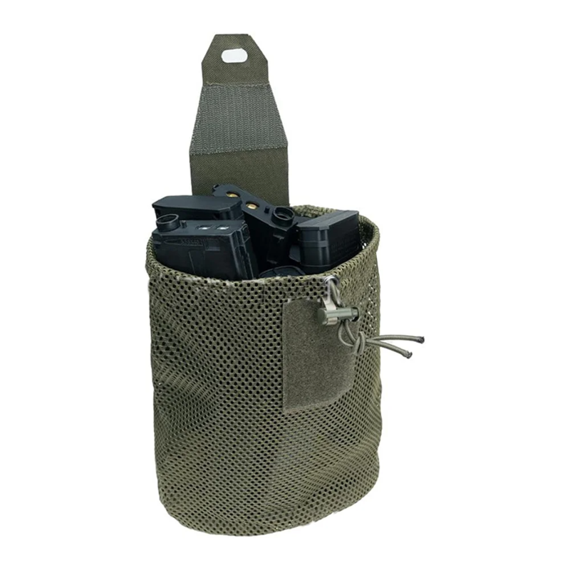 Tactical Dump Pouch Foldable High Capacity Nylon Mesh MOLLE Belt Compatible Lightweight Durable - V.I.P Digital Presence