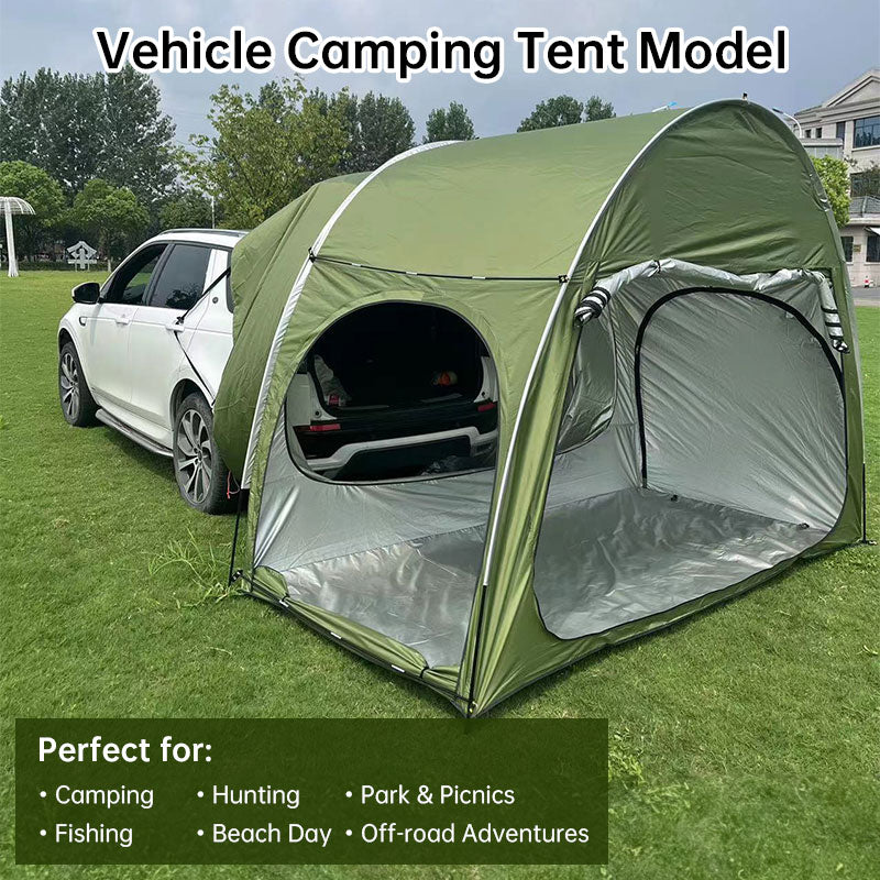 Outdoor car - trunk rear tent with canopy, sun - resistant camping equipment - V.I.P Digital Presence