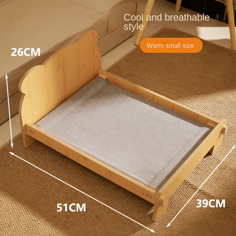 Cat Bed Universal Pet Bed Pet Nest Dog Nest Removable Solid Wood Bed Cute Kitten Princess Bed Pet Supplies - V.I.P Digital Presence