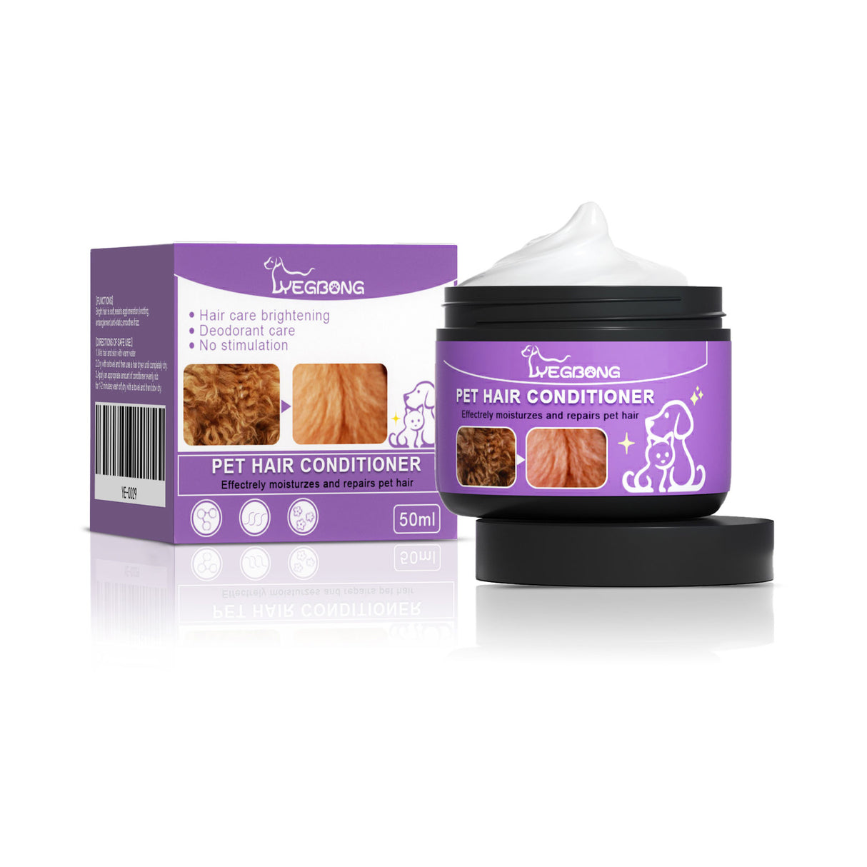 Pet Hair Conditioner, Fluffy Soft Not Knot Pet Pet Hair Clean Nursing Hair Cream - V.I.P Digital Presence