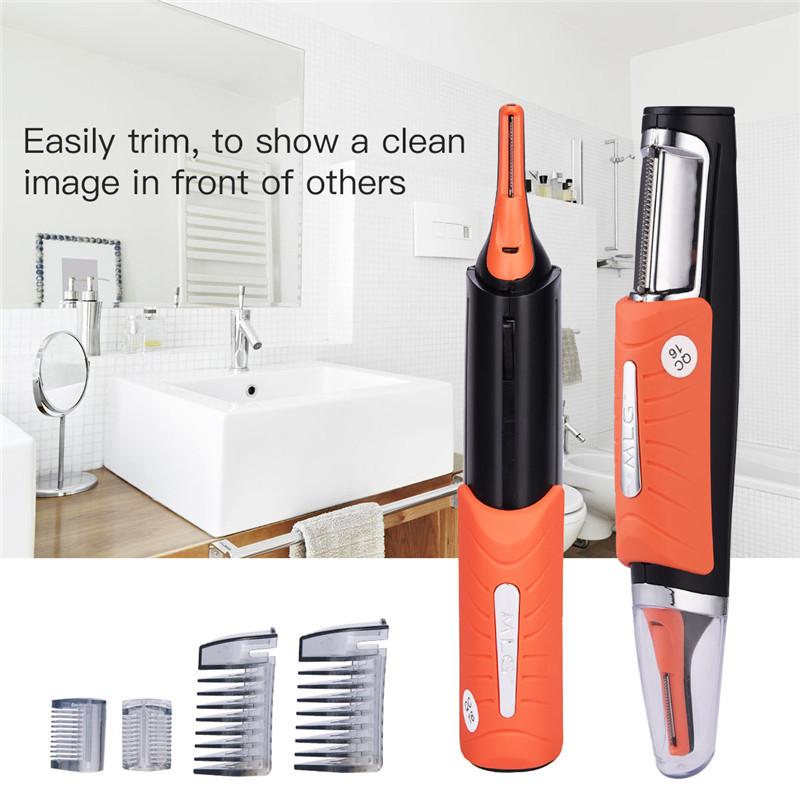 Micro Trimer Hair Cutter Clipper For Men Ear Sideburns Eyebrow with 4 Combs Cleaner Machine Styling Kit - V.I.P Digital Presence