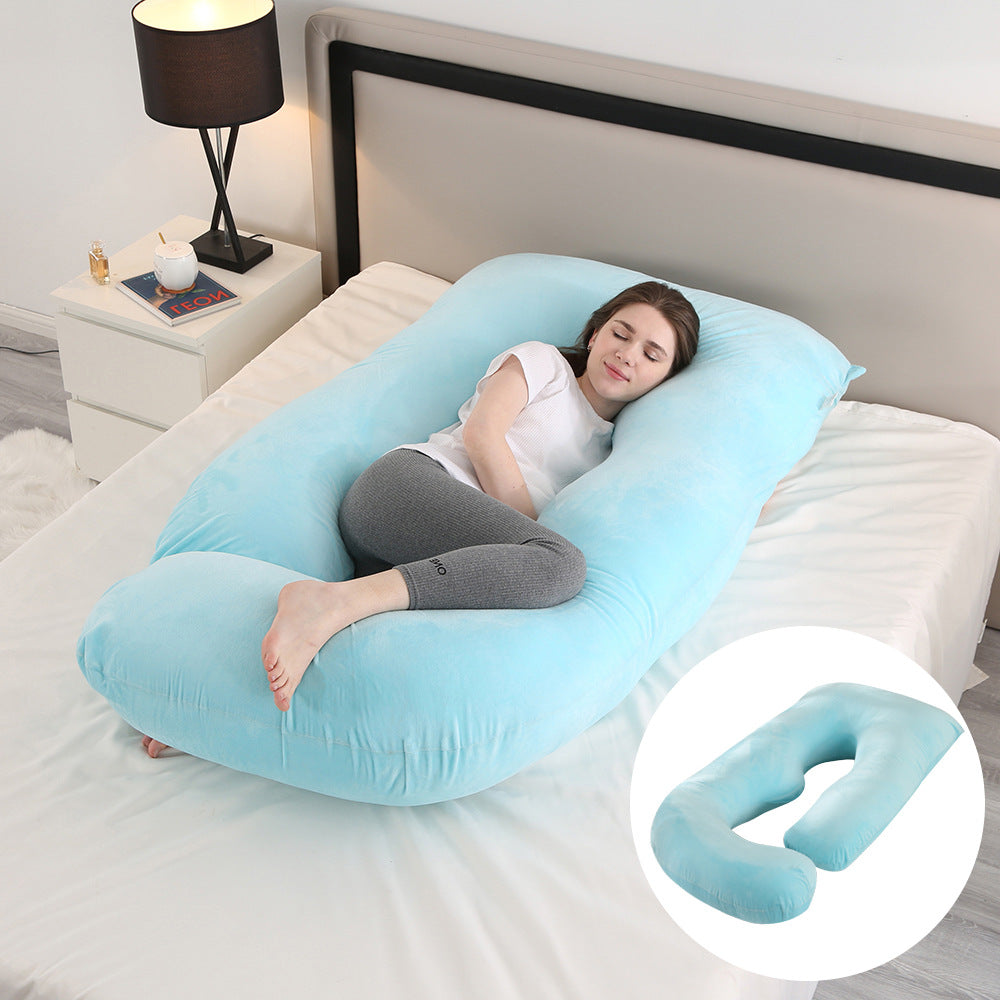 Pregnant women's pillow waist protection side sleeping slope pillow J-shaped pregnancy sleeping pillow - V.I.P Digital Presence