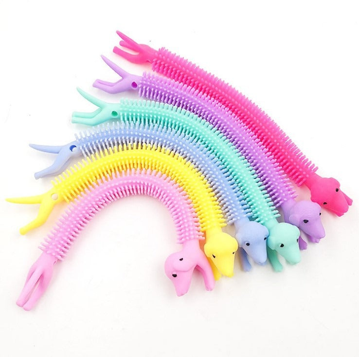 Cartoon unicorn cute pet animal lala music bracelet tpr soft rubber vent decompression noodle decompression toy - V.I.P Digital Presence
