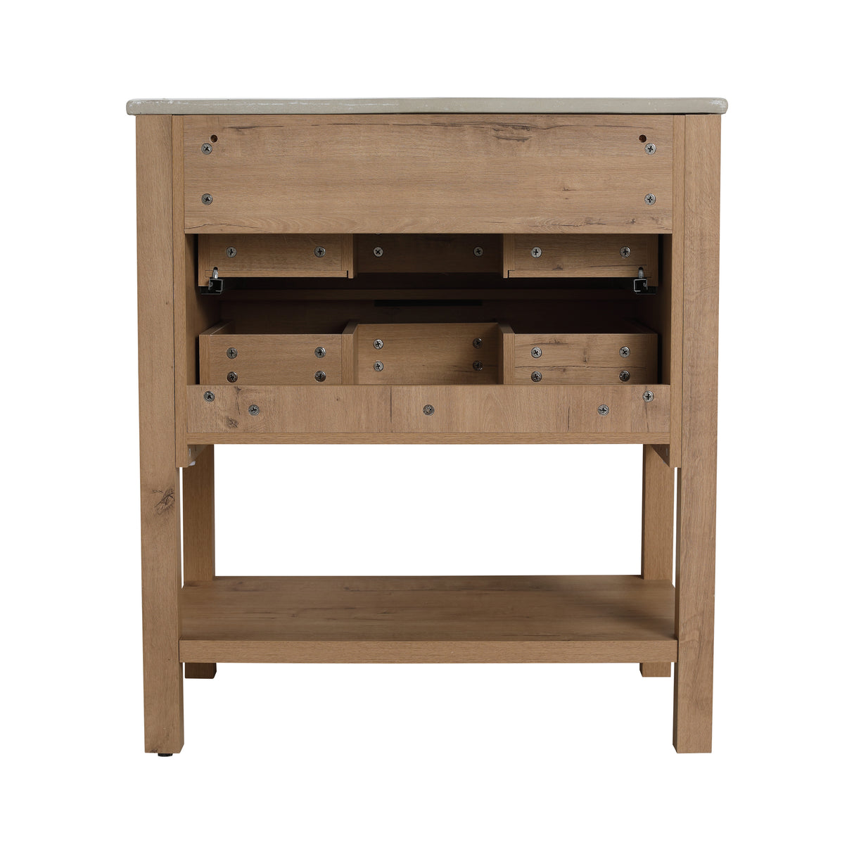 30 Inch Bathroom Vanity Plywood With 2 Drawers-BVB01030IMO-BL9075B - V.I.P Digital Presence