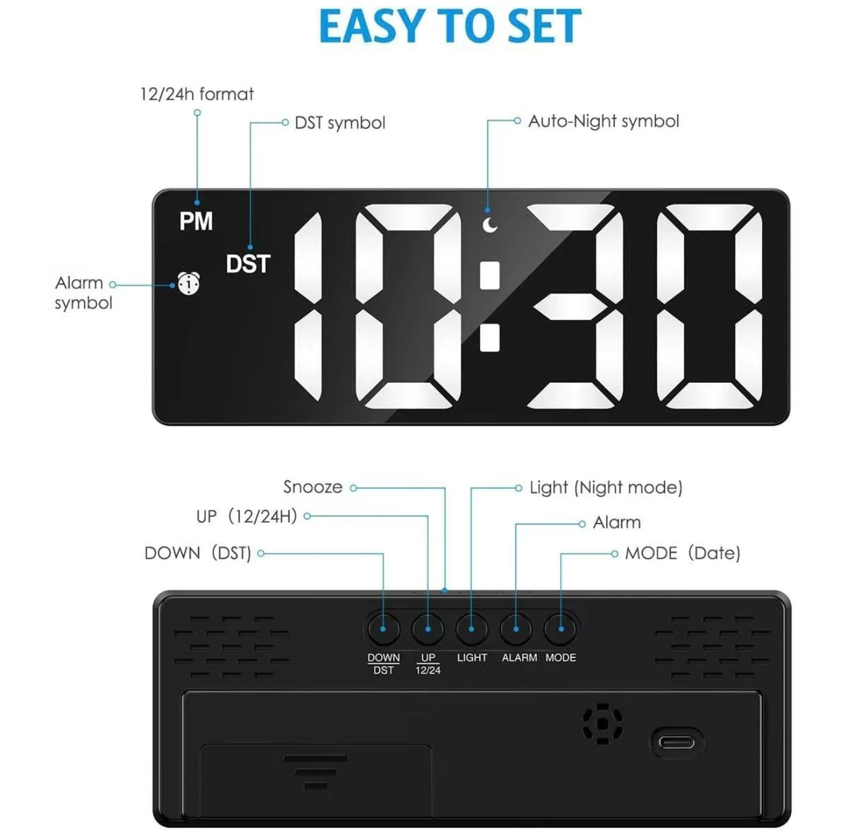 MiniGlow Invisble Clock