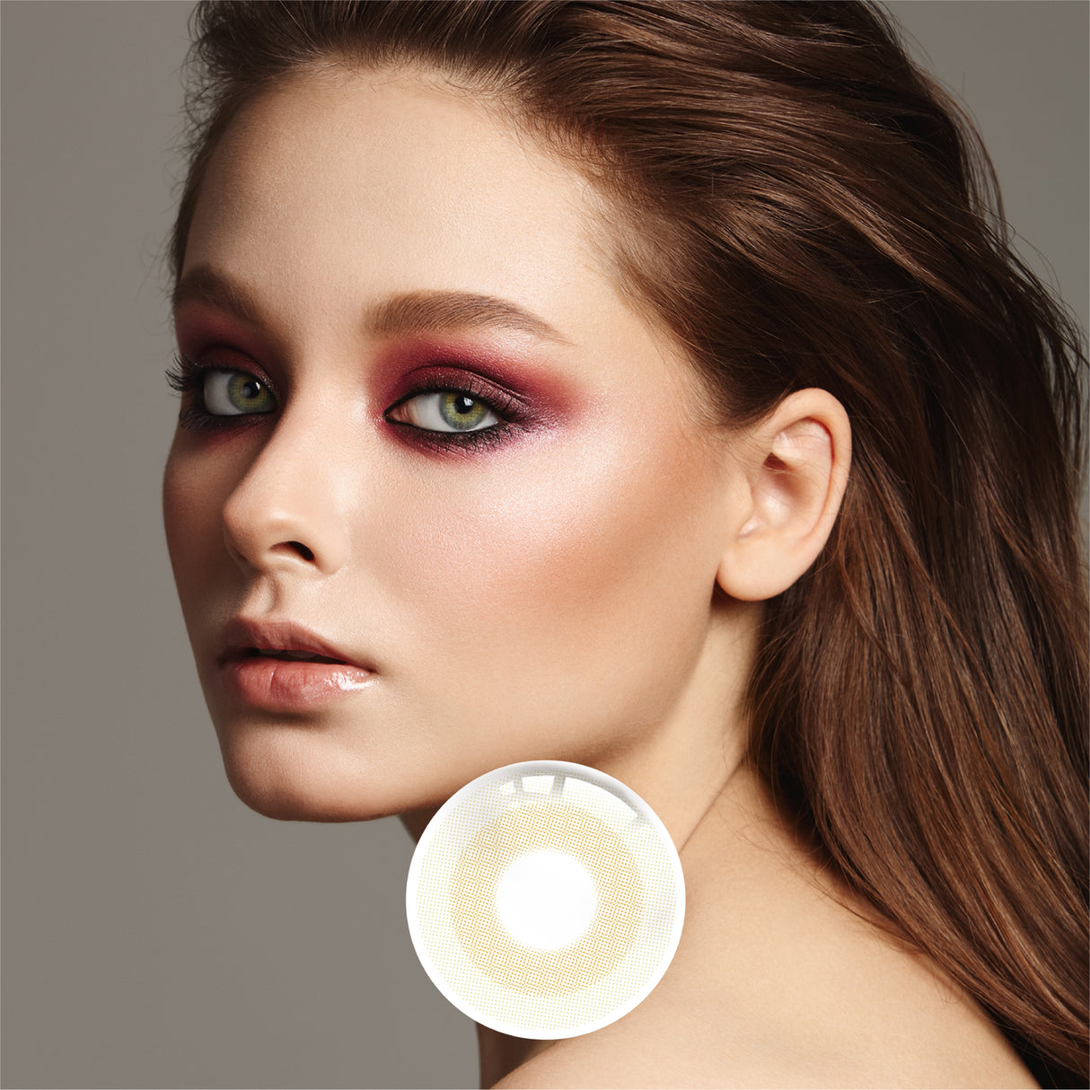 1Pcs FDA Certificate Eyes Beautiful Pupil Colorful Girl Cosplay Contact Lenses BROWN(0-600°) - V.I.P Digital Presence