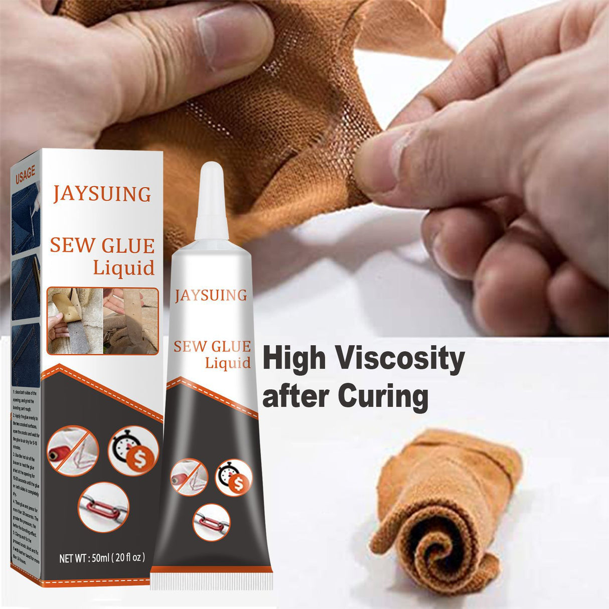 Jaysuing Cloth Repair Glue White Seam Glue Clothing Repair Glue Washable Ironing Cloth Adhesive Glue - V.I.P Digital Presence