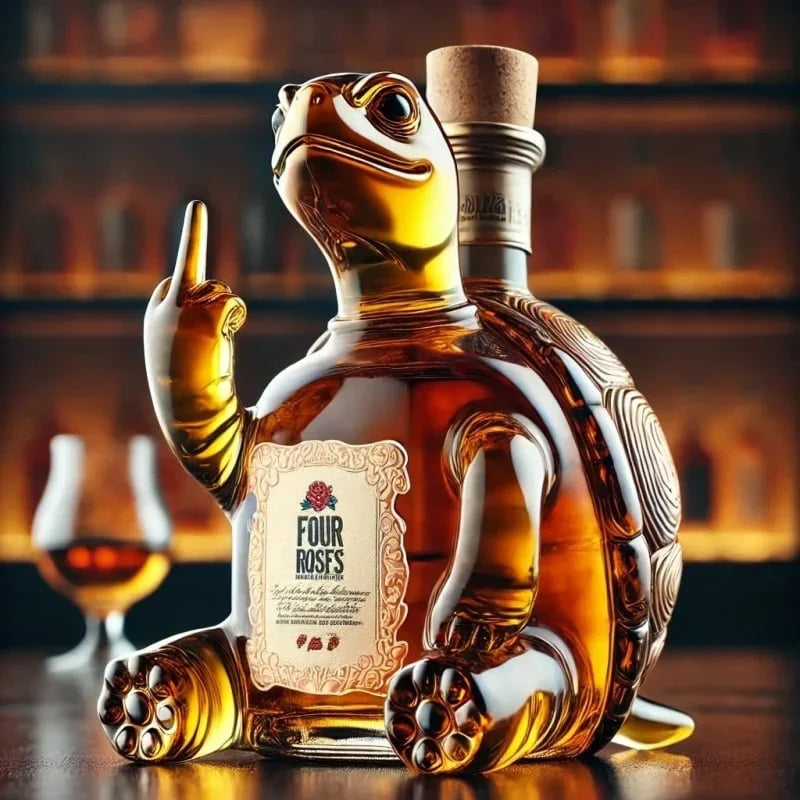 10Oz Funny Middle Finger Duck/Turtle/Dog Whisky Glass Decanter – Bar/Office/Home Decor. - V.I.P Digital Presence