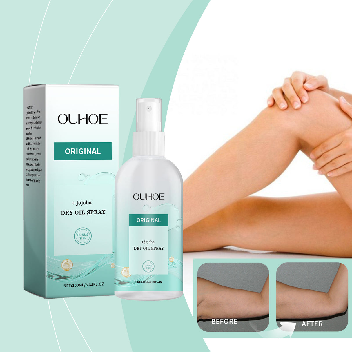 Moisturizing Body Oil Spray, Gentle Dry Skin Hydrating Body Skin Massage Care Oil - V.I.P Digital Presence