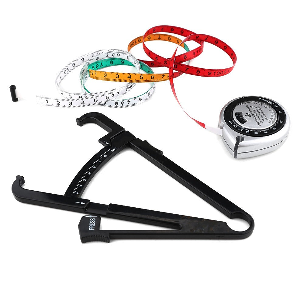 Body Fat Caliper and Measuring Tape for Body Skin fold Calipers and Body Fat Tape Measure Tool - V.I.P Digital Presence