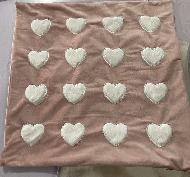 Soft Rabbit Pillow Cover Sofa Cushion Velvet Embroidered Pillow Girl's Heart Pink Cartoon Pillow Cover Cute - V.I.P Digital Presence