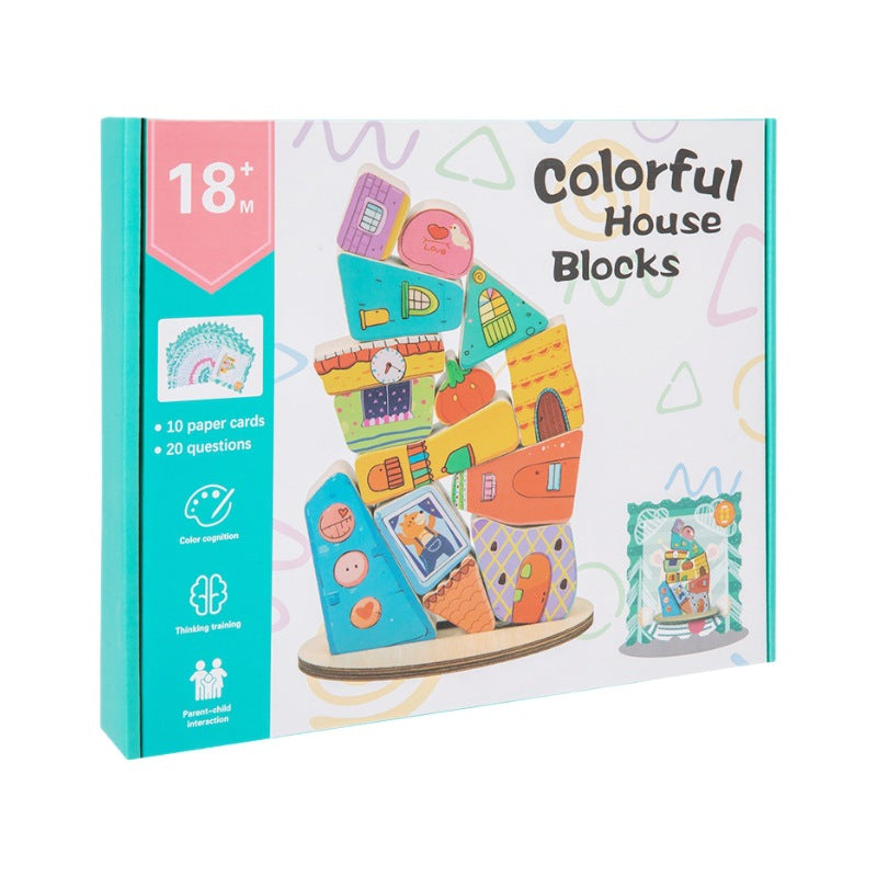 Children's early education, cognitive balance, layered music, colorful building blocks exercise, fine motor balance, strength building, parent-child interaction - V.I.P Digital Presence
