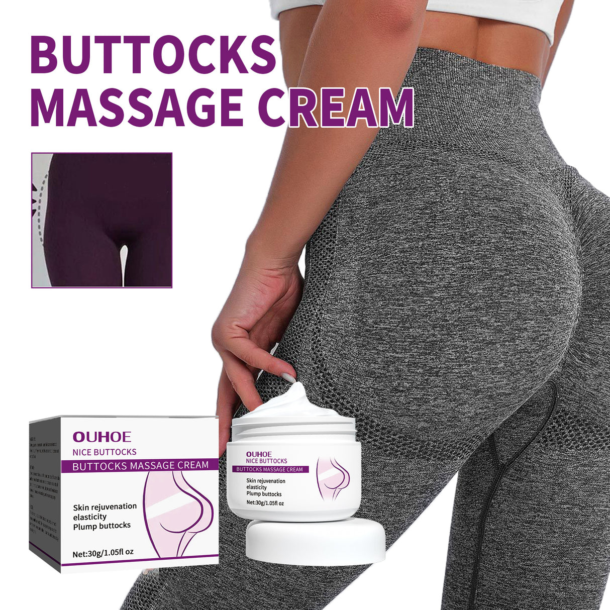 Buttocks Massage Cream, Butt Massage Treatment Firming And Toning Up Buttocks And Slimming Up Hips Cream - V.I.P Digital Presence