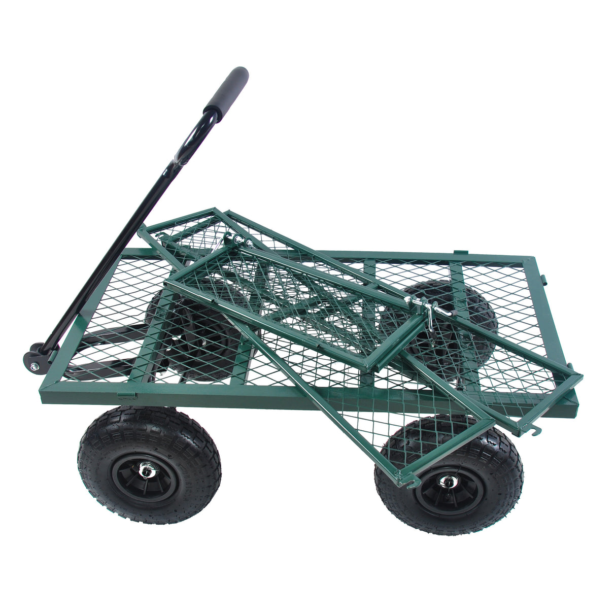 Wagon Cart Garden cart trucks make it easier to transport firewood (green) - V.I.P Digital Presence
