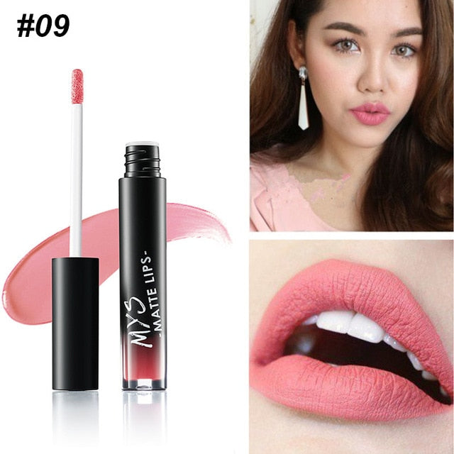 MYS Brand Makeup Matte Liquid Lipstick Tint Waterproof Make Up Long Lasting Lip Stick Nude Lip Gloss Cosmetics Batom - V.I.P Digital Presence