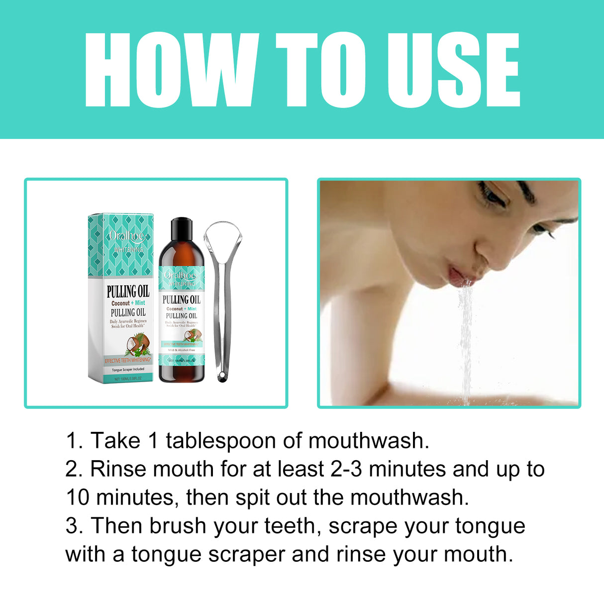 Whitening Mouth Wash, Beauty Shine White Teeth And Fresh Breath Odor Clean Mouth Care Gums - V.I.P Digital Presence