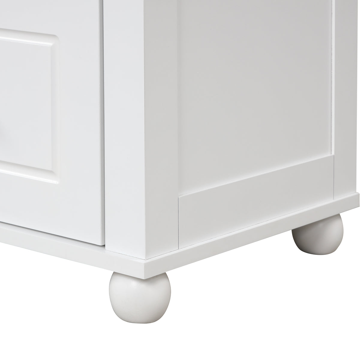Tall bathroom storage cabinet with two drawers and adjustable shelves for independent storage - V.I.P Digital Presence