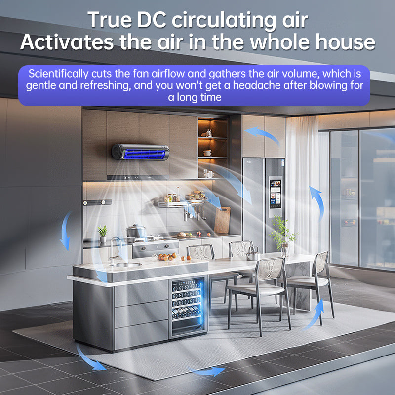 Wall-mounted AC fan: quiet, rechargeable, portable, cooling. For home, kitchen, bathroom – no drilling. - V.I.P Digital Presence