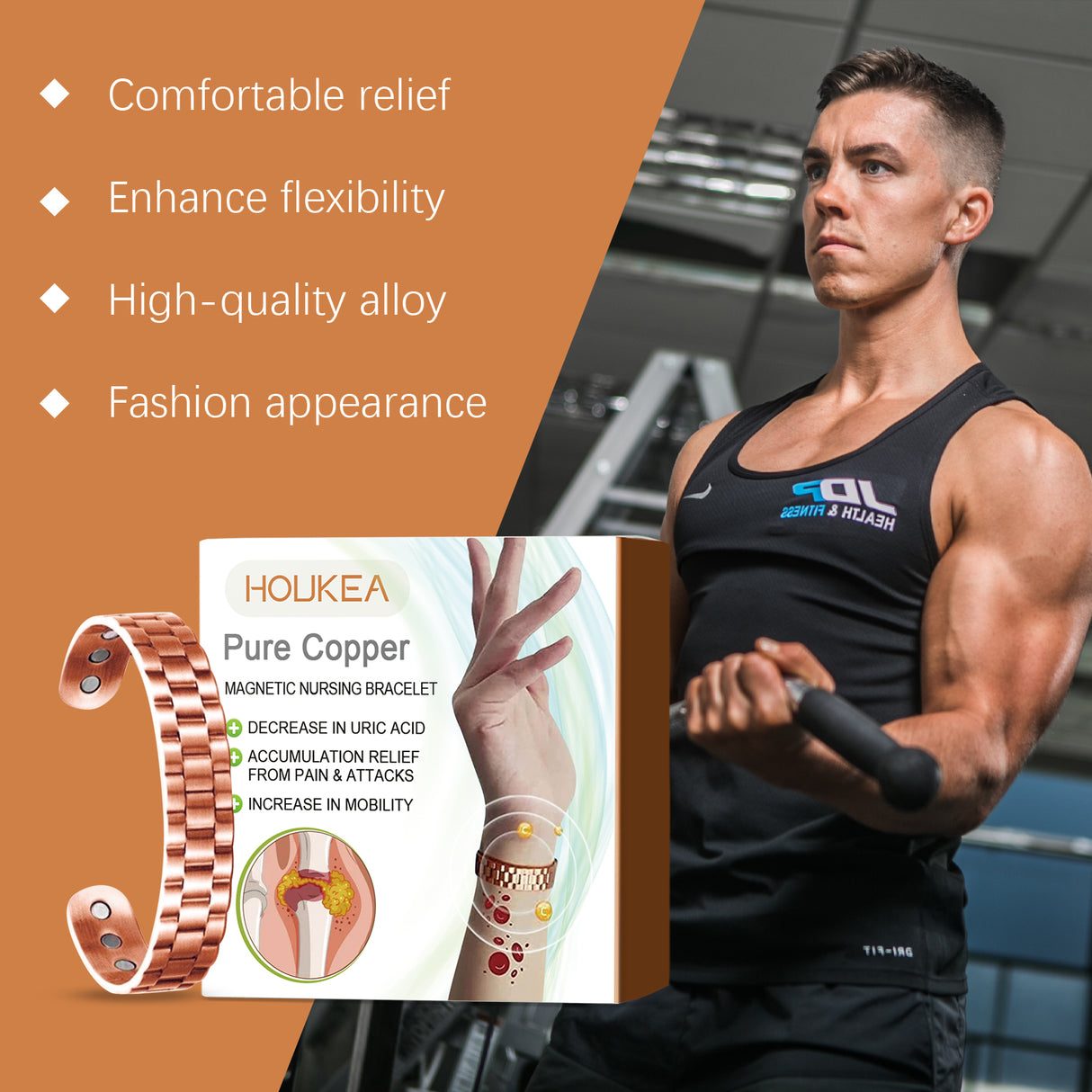 Men's Bracelet Men's Body Comfort Lightweight Gentle Care Personality Stylish Decoration Portable Bracelet - V.I.P Digital Presence