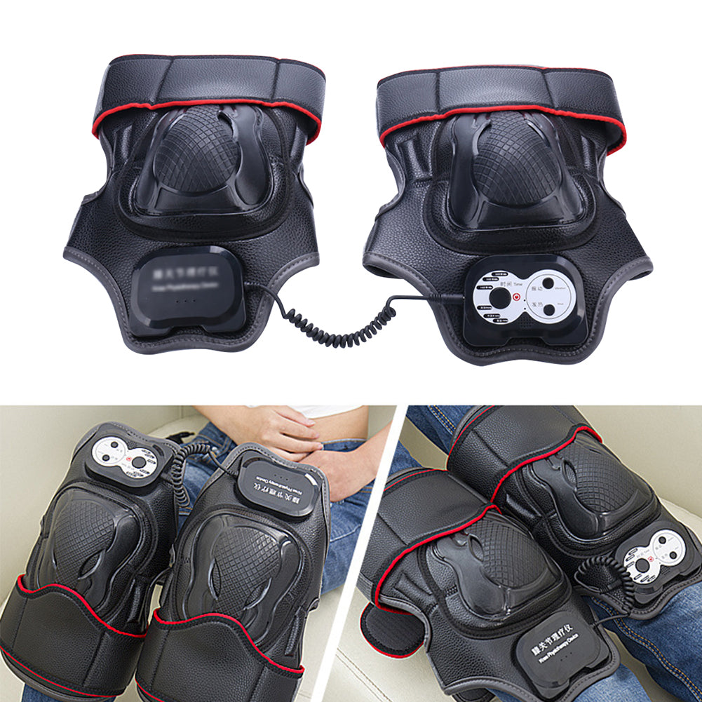1 Pair Sports Gift Knee Joint Physiotherapy Portable Effective Heat Vibration Home Arthritis Pain Relief Timing Massager - V.I.P Digital Presence