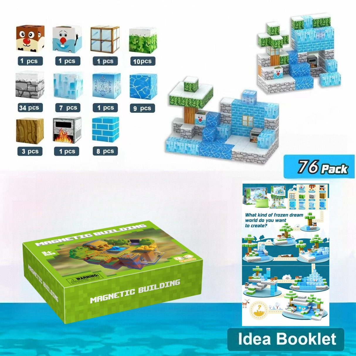 My Building World Magnetic Cube DIY Cherry Blossom Mountain Children's Educational Puzzle Assembly Toy Gift - V.I.P Digital Presence