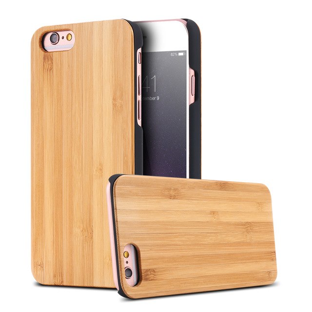 Geniune Bambus Fall Für iPhone 6 6 s Plus 100% Natürliche Holz Abdeckung Für iPhone 5 5 s SE X 7 8 Plus 6 6 s Xr Xs Max Funda Tasche - V.I.P Digital Presence