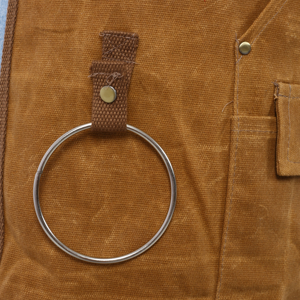 Long heavy-duty waxed canvas tool apron, carpenter apron, carpenter waterproof 18 ounces, fully adjustable - V.I.P Digital Presence